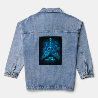 Veste En Jean skull‑rock vibes