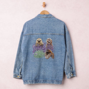 Veste En Jean Sloth Lavender Shirt Femme Sloth Cloth Mère
