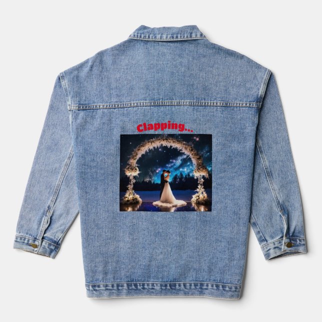 Veste En Jean "Snowflake Serenade : Jean femmes avec 'Clapping' (Verso)