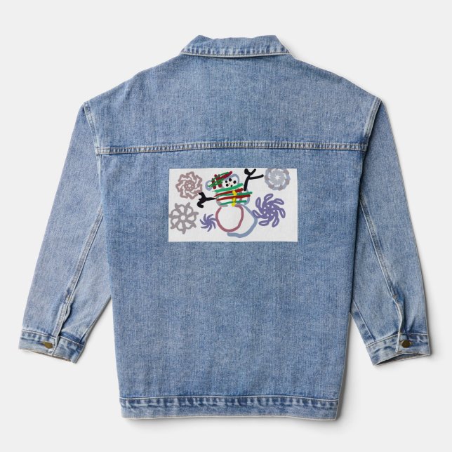 Veste En Jean Snowman winter love (Verso)