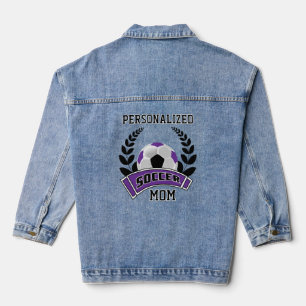 Veste En Jean Soccer personnalisé - violet