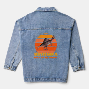 Veste En Jean Sœurs drôles dinosaure sœur humour design