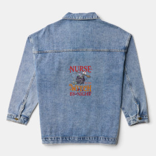 Veste En Jean Sorcière de jour de sage-femme Nuit de Halloween C