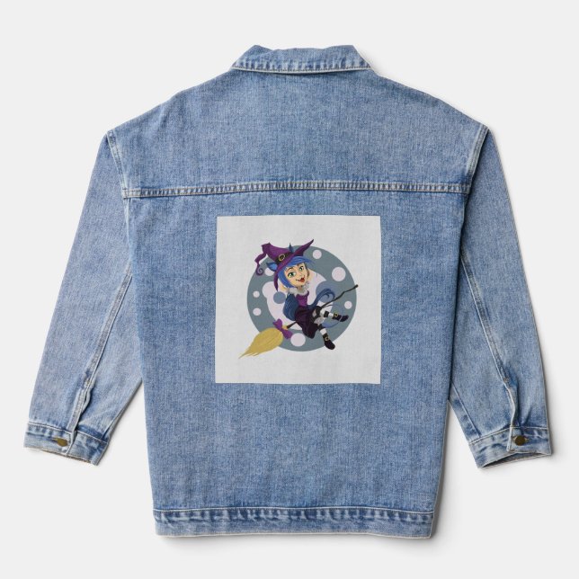 Veste En Jean sorcière halloween (Verso)