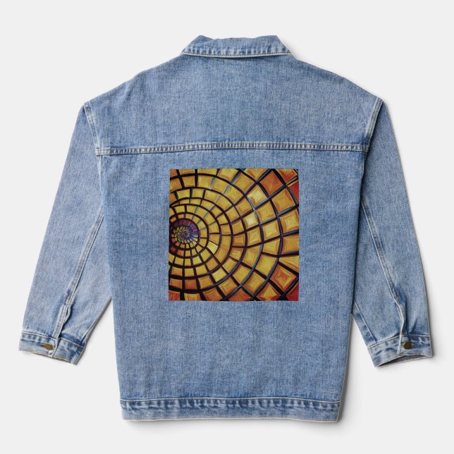 Veste En Jean Sortir de spirale Continuer - Fibonacci Gold Tee (Verso)