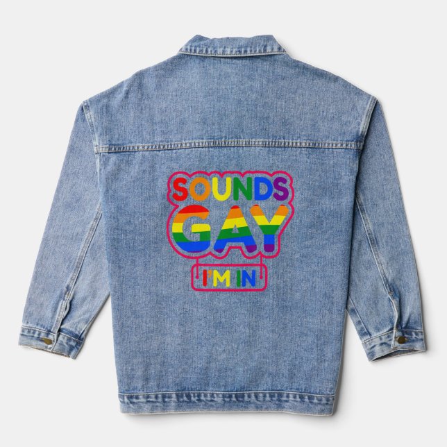 Veste En Jean Sounds Gay I'm In 7 (Verso)