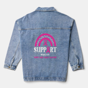 Veste En Jean Soutien Squad Sensibilisation au cancer du sein Le