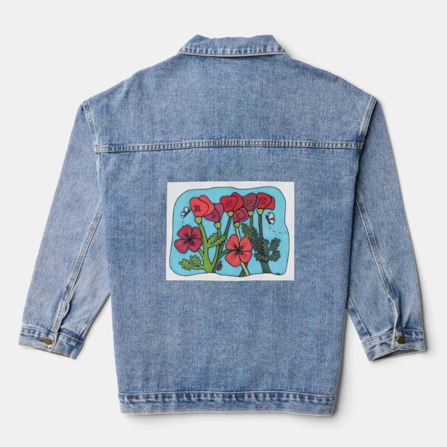 Veste En Jean Souvenez-vous des résistants (Verso)