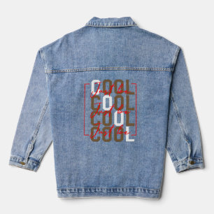 Veste En Jean Soyez simplement Cool Motivation Citation Effort H