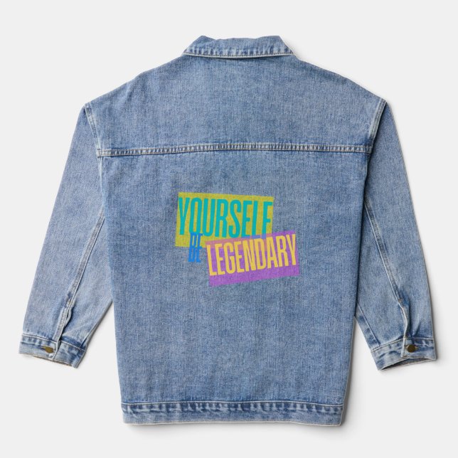 Veste En Jean Soyez vous-même (Verso)