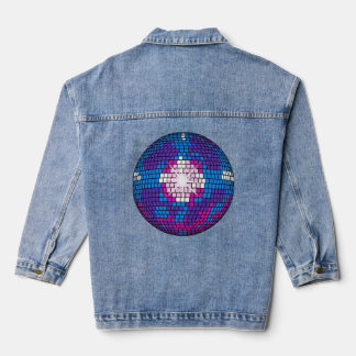 Veste En Jean Sphère disco miroir géométrique Art Pop Rétro