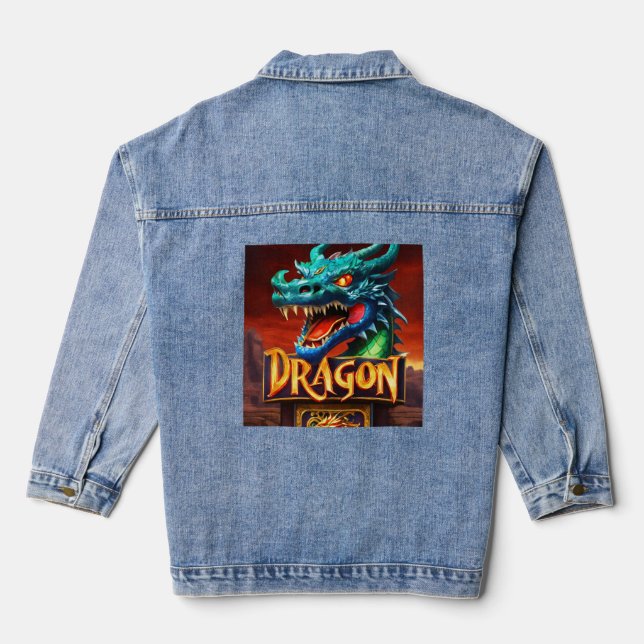 Veste En Jean Spin Fire, Win Big - Jackpot Dragon Femme (Verso)
