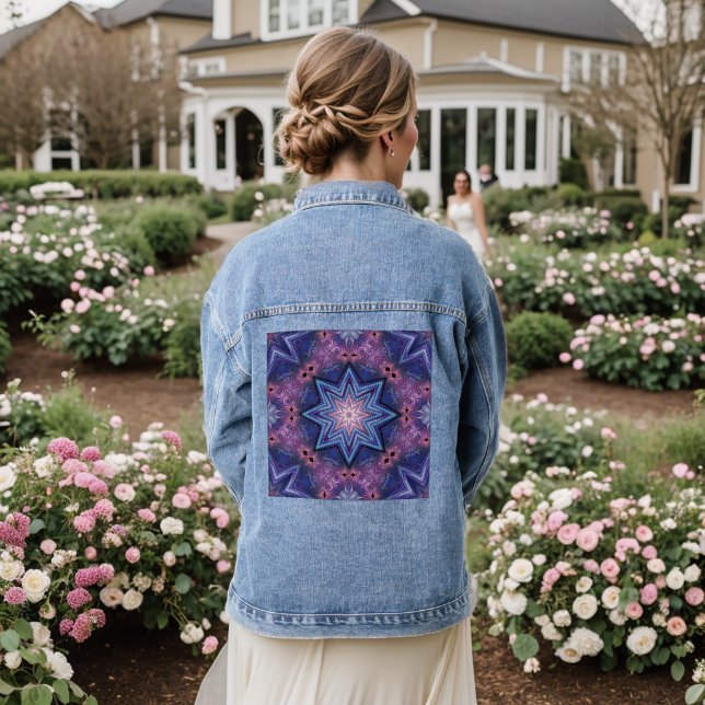 VESTE EN JEAN STAR MOTIF EMBEISHÉ (Mariage Retour)