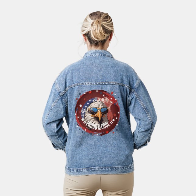 Veste en jean Star-Spangled Cool Eagle (Modèle)