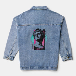 Veste En Jean Statue grecque rétro Jésus brutaliste Colossiens 2