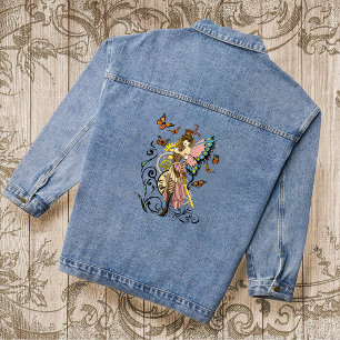 Veste En Jean Steampunk Fairy Yellow Horloge Entraîneurs