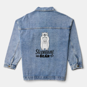 Veste En Jean Stepmamie Ours Fier Stepmamie Famille de jumelage