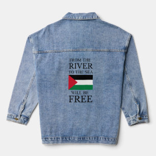 Veste En Jean Stop War / Support Gaza & Palestine