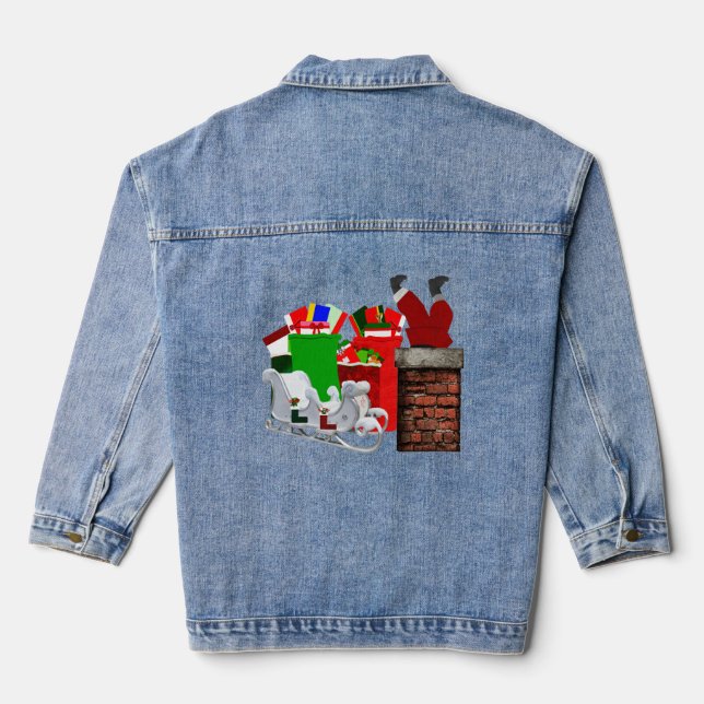 Veste En Jean Stuck Père Noël Unisex (Verso)