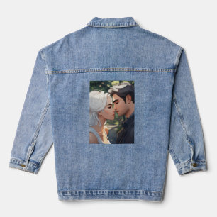 Veste En Jean style de bande dessinée