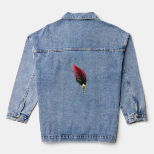 Veste En Jean Stylo rouge en plumes avec nib or
