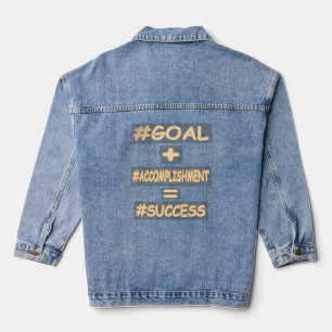 Veste En Jean "SUCCESS EQUATION" Mignonne conception. Commandez