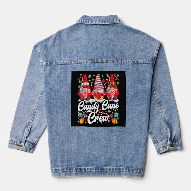 Veste En Jean Sucre de canne Crew Christmas Candy Lover Gnome (Verso)