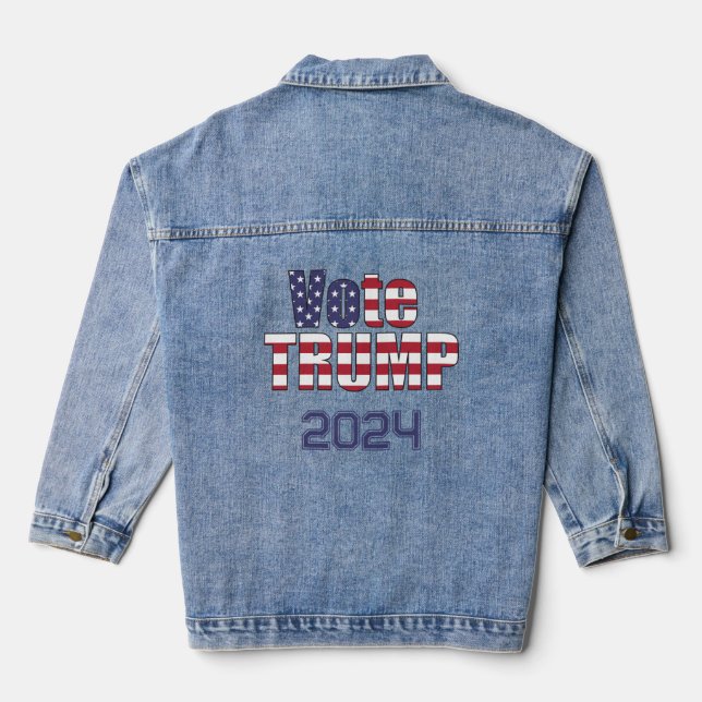 VESTE EN JEAN SUPPORTER TRUMP DE VOTE (Verso)
