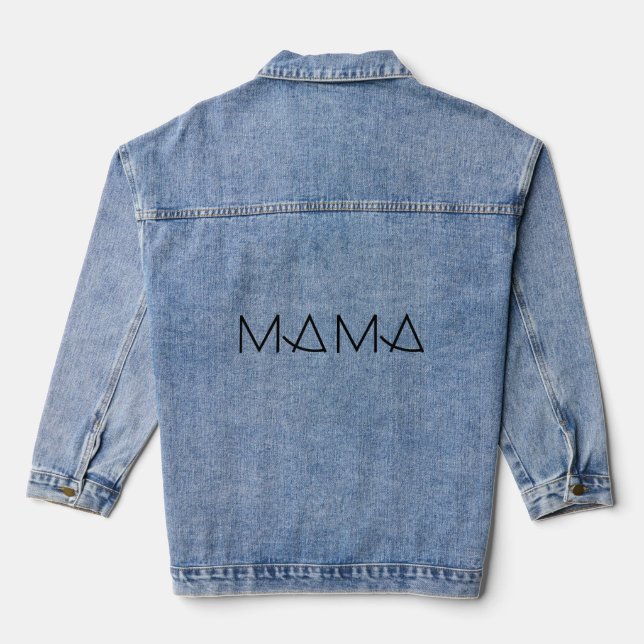 Veste En Jean Sweat - shirt à capuche maman (Verso)