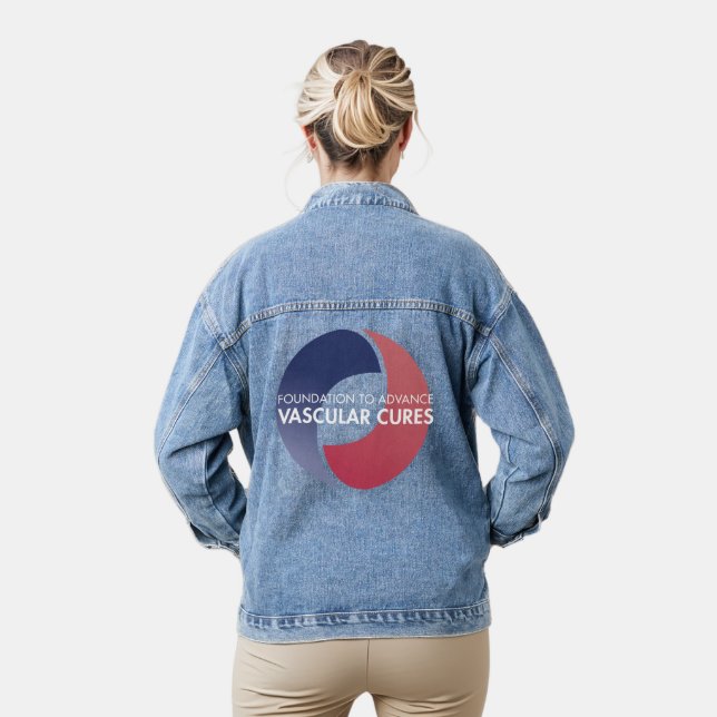 Veste En Jean Sweat - shirt à capuche zip-up du logo (Modèle)