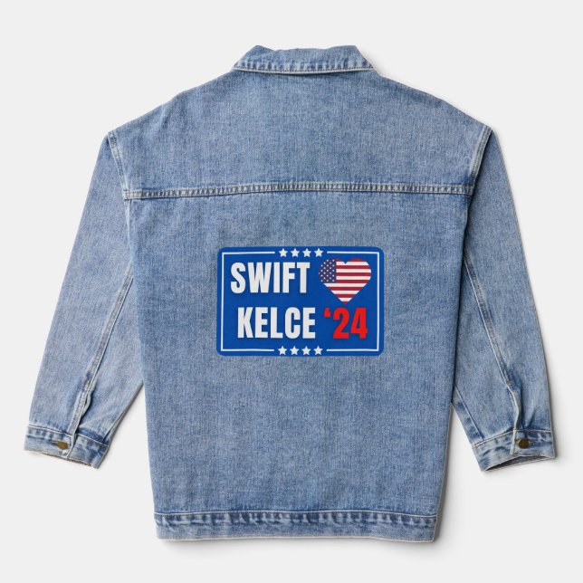 Veste En Jean Swift Kelce 24 Heart (Verso)