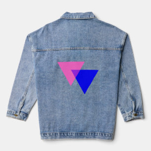 Veste En Jean Symbole de bisexualité