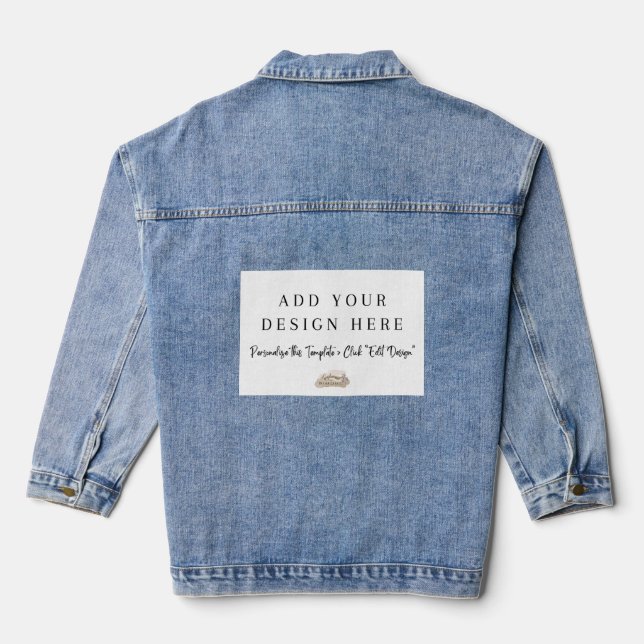 Veste En Jean T-shirt | Ajouter votre propre conception (Verso)