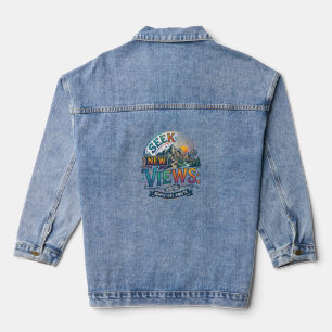 Veste En Jean T-Shirt Cherchez de Nouvelles Vues – Aventure Insp
