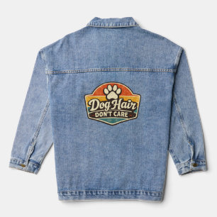 Veste En Jean T-shirt Chiens Poilus, On S'en Fout – Drôle Cadeau
