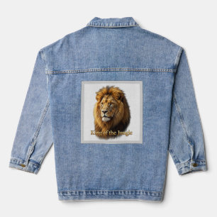 Veste En Jean T-Shirt Graphique Lion