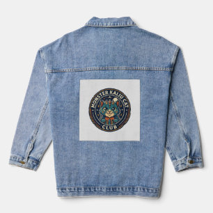 Veste En Jean T-shirt graphique Monster Kaiju Cat - Monster Ka