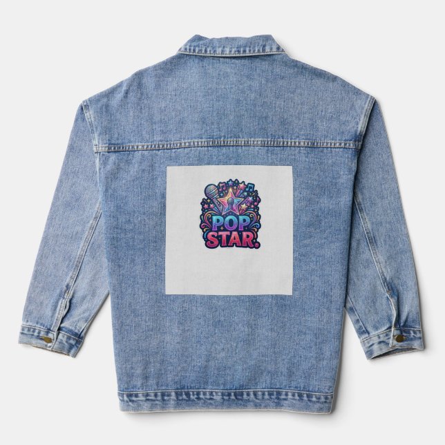 Veste En Jean T-Shirt Pop Star (Verso)
