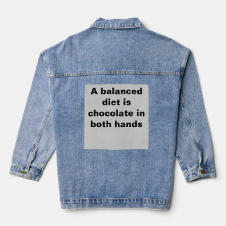 Veste En Jean T-shirt pour amateur de chocolat