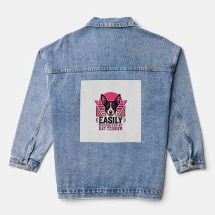 Veste En Jean T-shirt pour chien Rat Terrier Vintage facilement