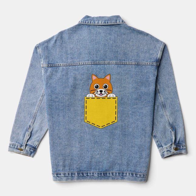 Veste En Jean Tapis de poche (Verso)