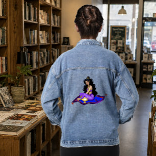 Veste En Jean Tapis Volant Génie Lampe Ciel Bleu