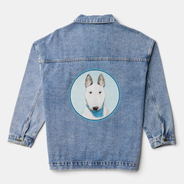 Veste En Jean Taureau Terrier - Cute Original Chien Art (Verso)