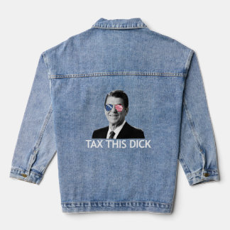 Veste En Jean Taxes Ce Dick Président Reagan Taxes Ce Dick