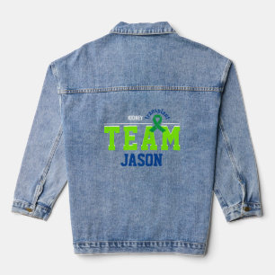 Veste En Jean Team Transplant Sport Green Ribbon personnalisable
