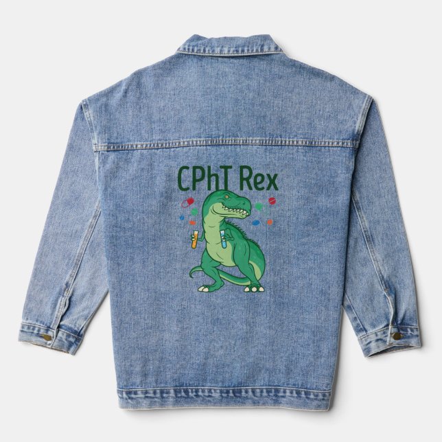 Veste En Jean Technicien en pharmacie Tech CPhT Rex (Verso)