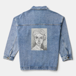 Veste En Jean "Tee féministe futuriste"