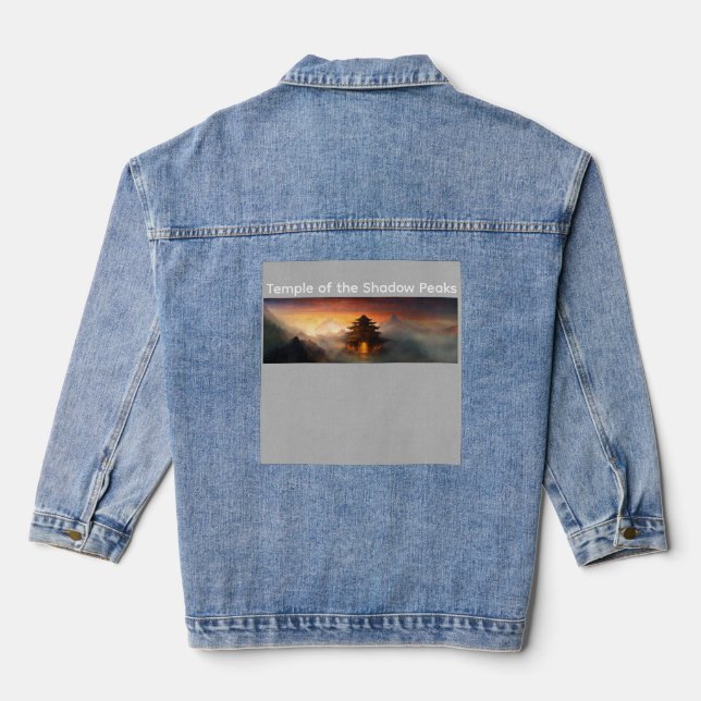 Veste En Jean Temple des pics de l'ombre (Verso)
