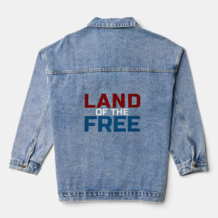 Veste En Jean Terre des libres Patriotique