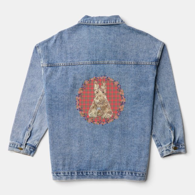 Veste En Jean Térrier écossais (Verso)